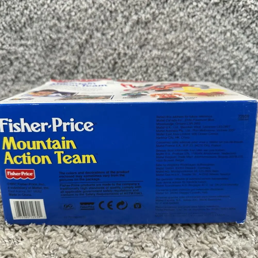 Vintage Fisher Price Mountain Action Team 72939 Helicopter Rescue Playset New